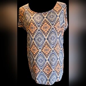 Geometric Patterned Blouse